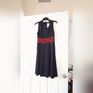 Jessica Howard Black knee-length Dress
